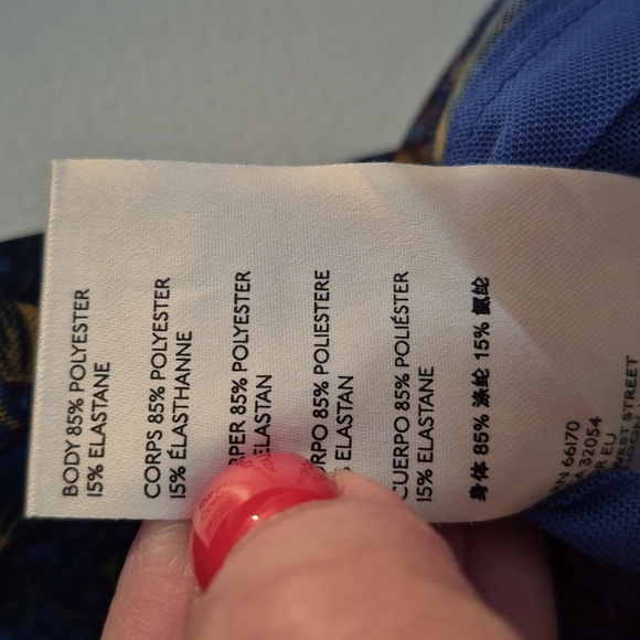 Anthropologie Blue and Yellow Floral Top - Picture 10 of 10